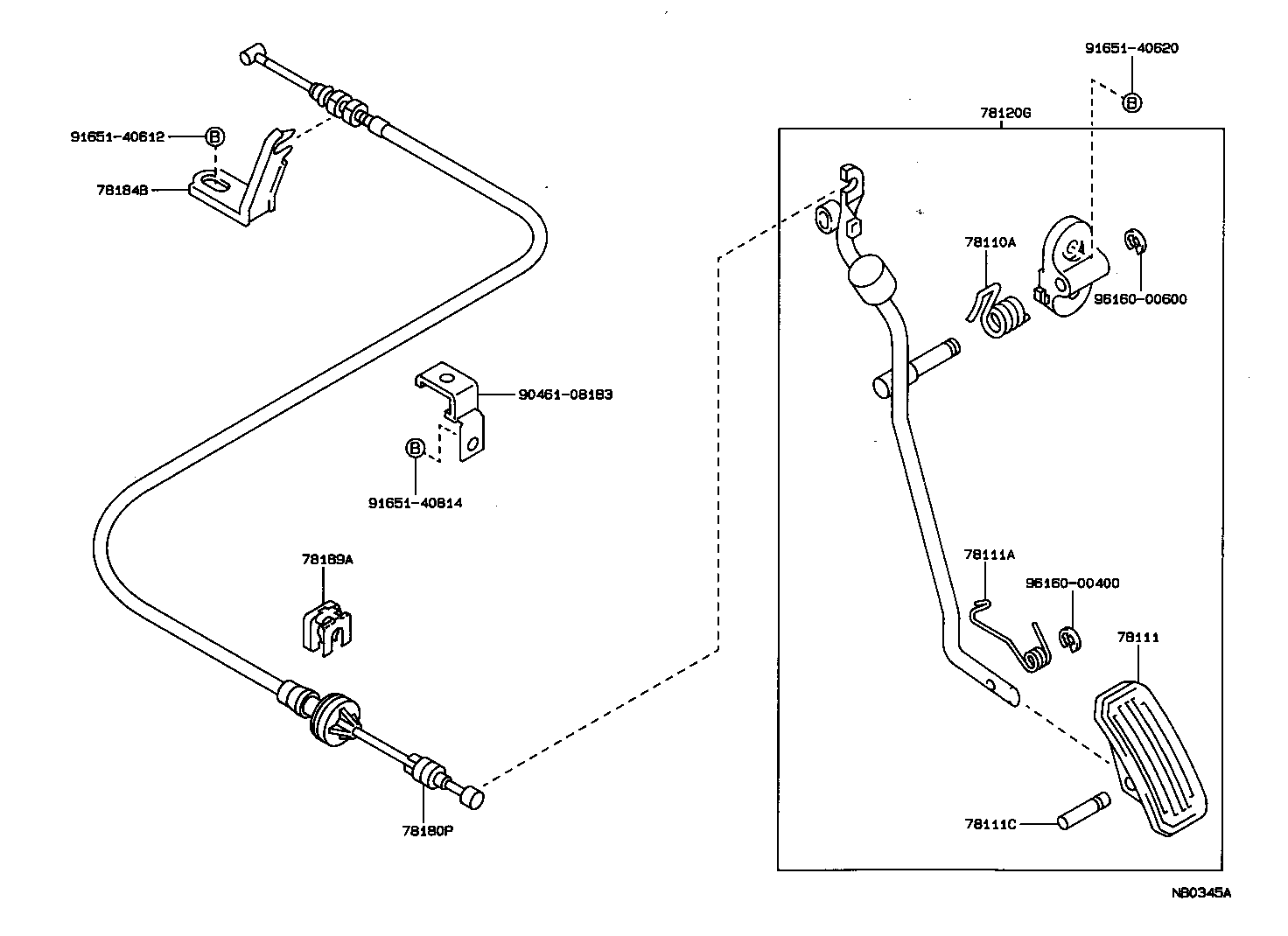 78180-1A080 CABLE ASSY, ACCELERATOR CONTROL product image