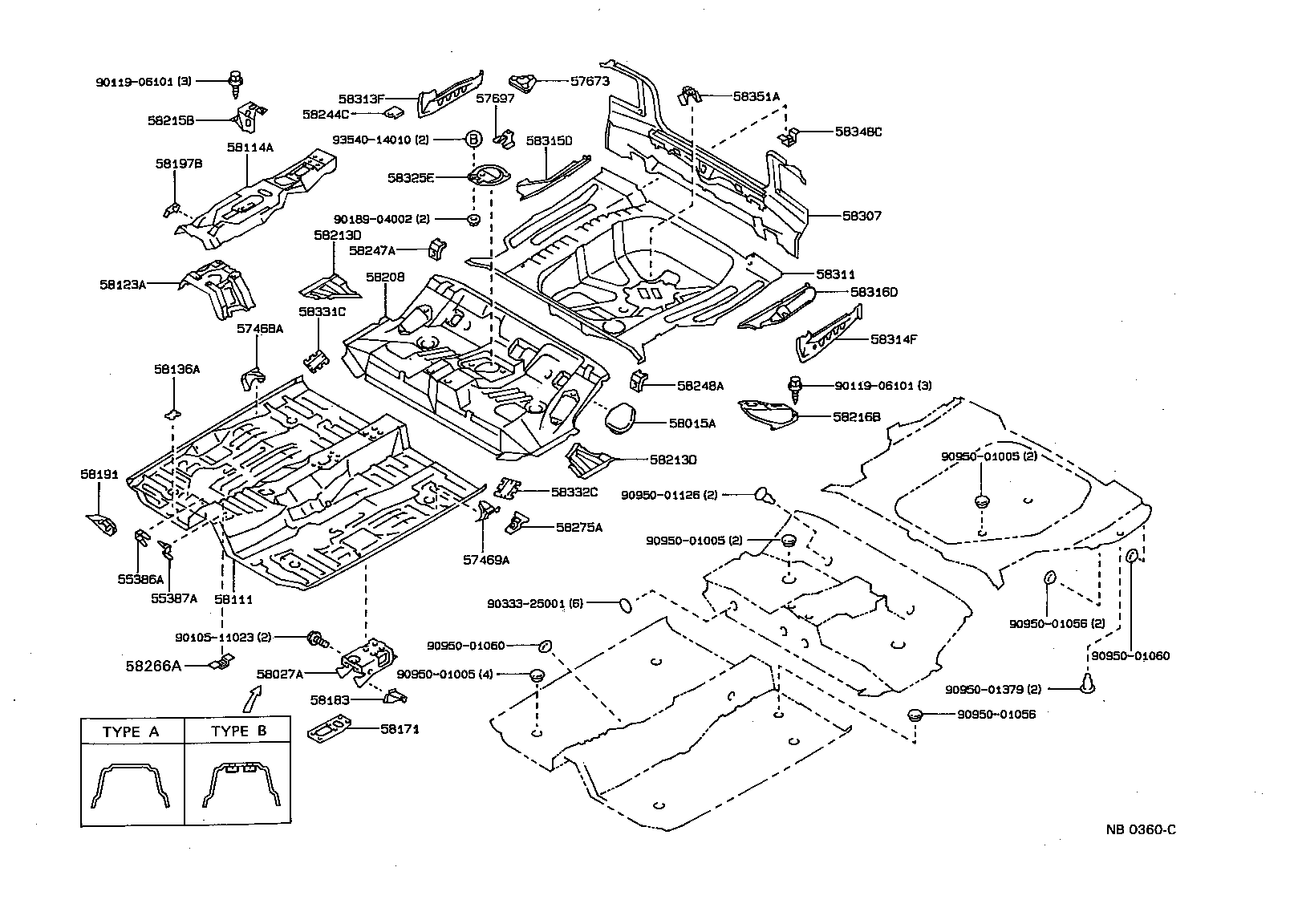58062-12040 BRACKET SUB-ASSY, FUEL TANK MOUNTING, REAR product image