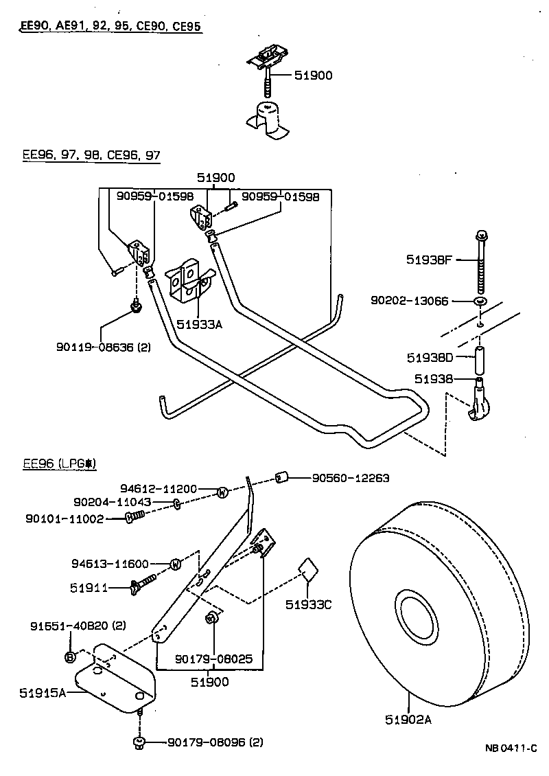 51902-13010 COVER SUB-ASSY, SPARE WHEEL product image