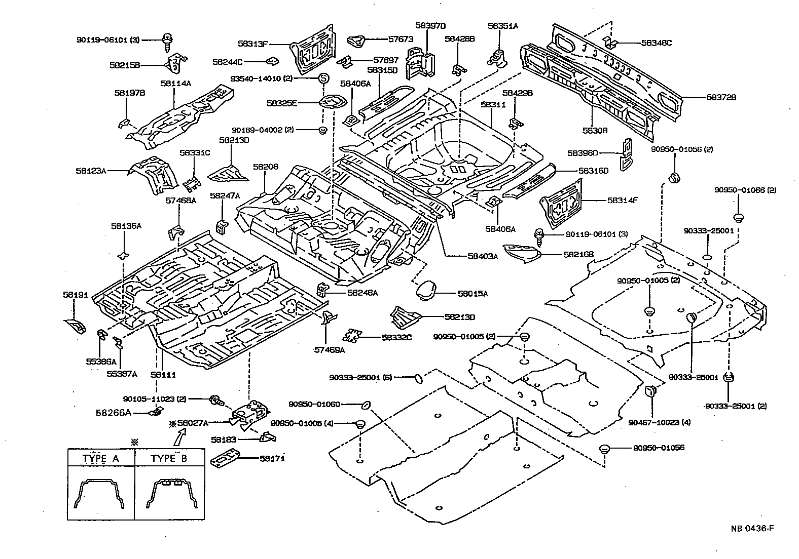 58062-12040 BRACKET SUB-ASSY, FUEL TANK MOUNTING, REAR product image