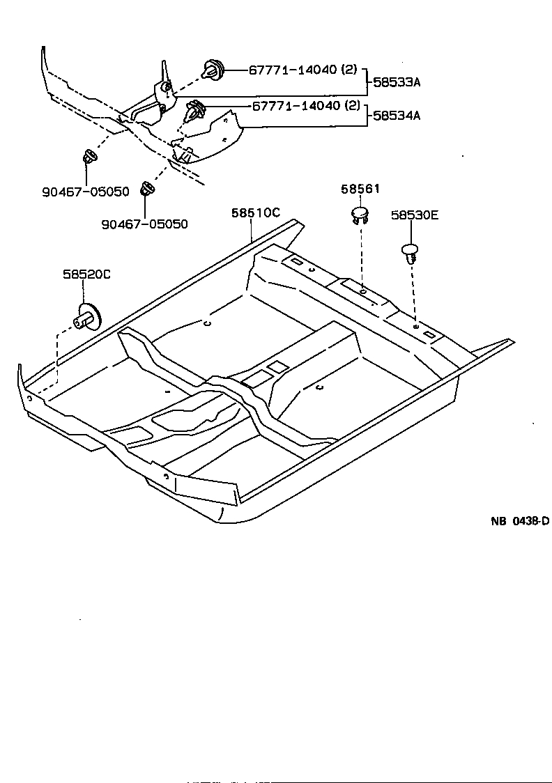58510-1A770-04 CARPET ASSY, FRONT FLOOR, FRONT product image