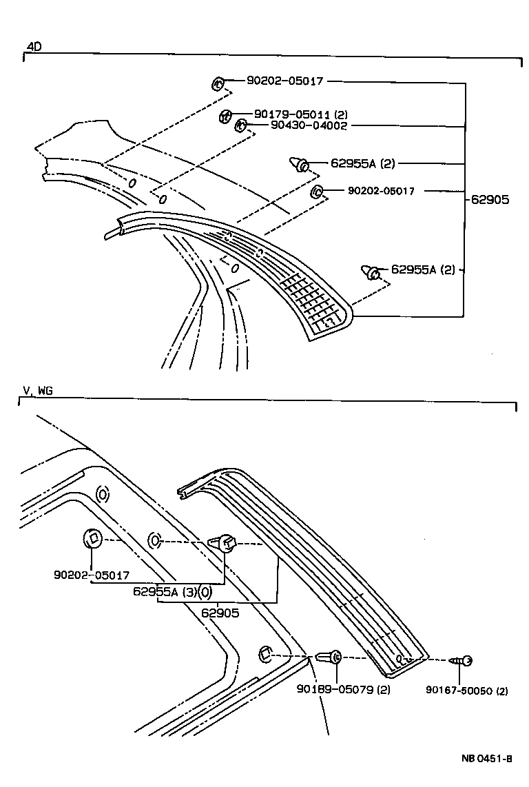 62940-12120 DUCT ASSY, QUARTER VENT, LH product image