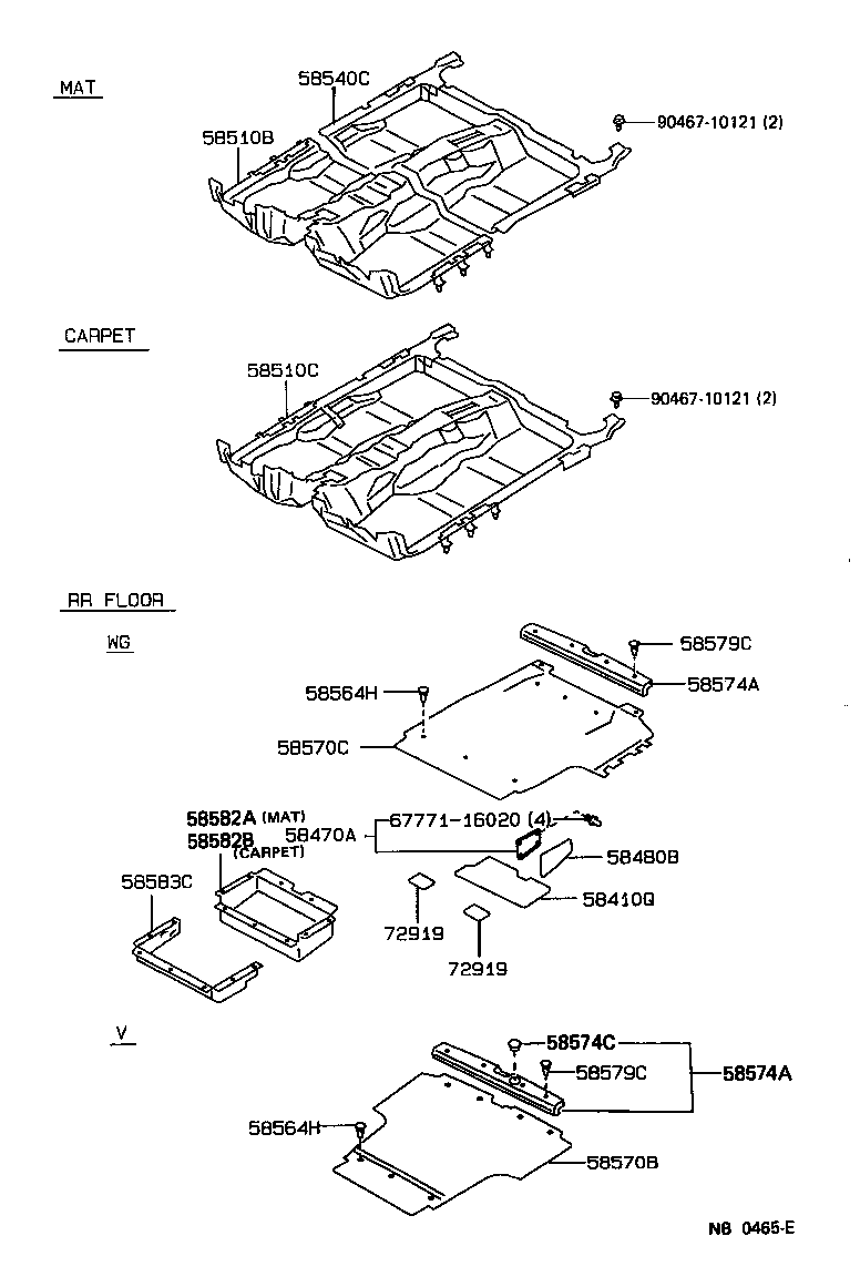 58510-3F021-06 CARPET ASSY, FRONT FLOOR, FRONT product image