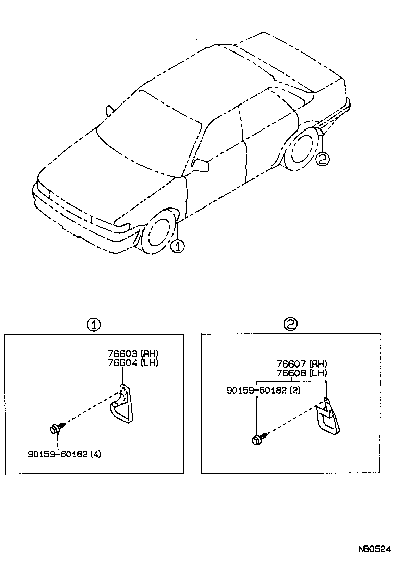 76085-12160 SPOILER SUB-ASSY, REAR product image