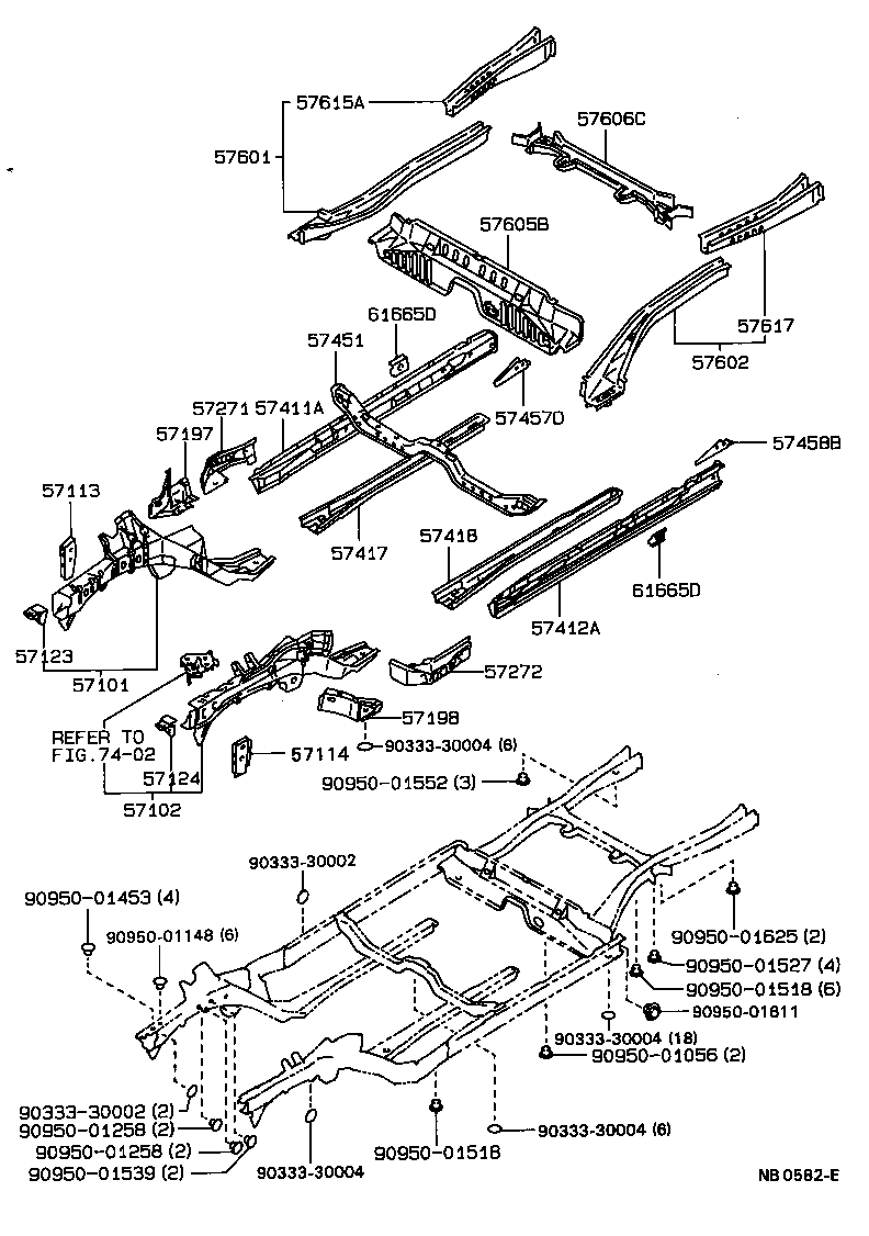57123-20030 SUPPORT, FRONT SIDE MEMBER, RH product image