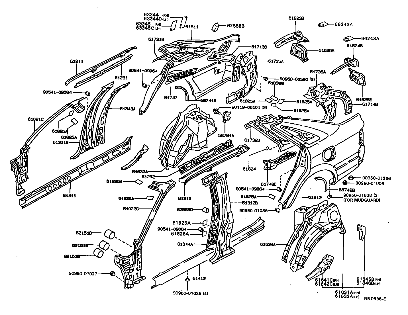 61667-20030 SEAL, QUARTER PANEL product image