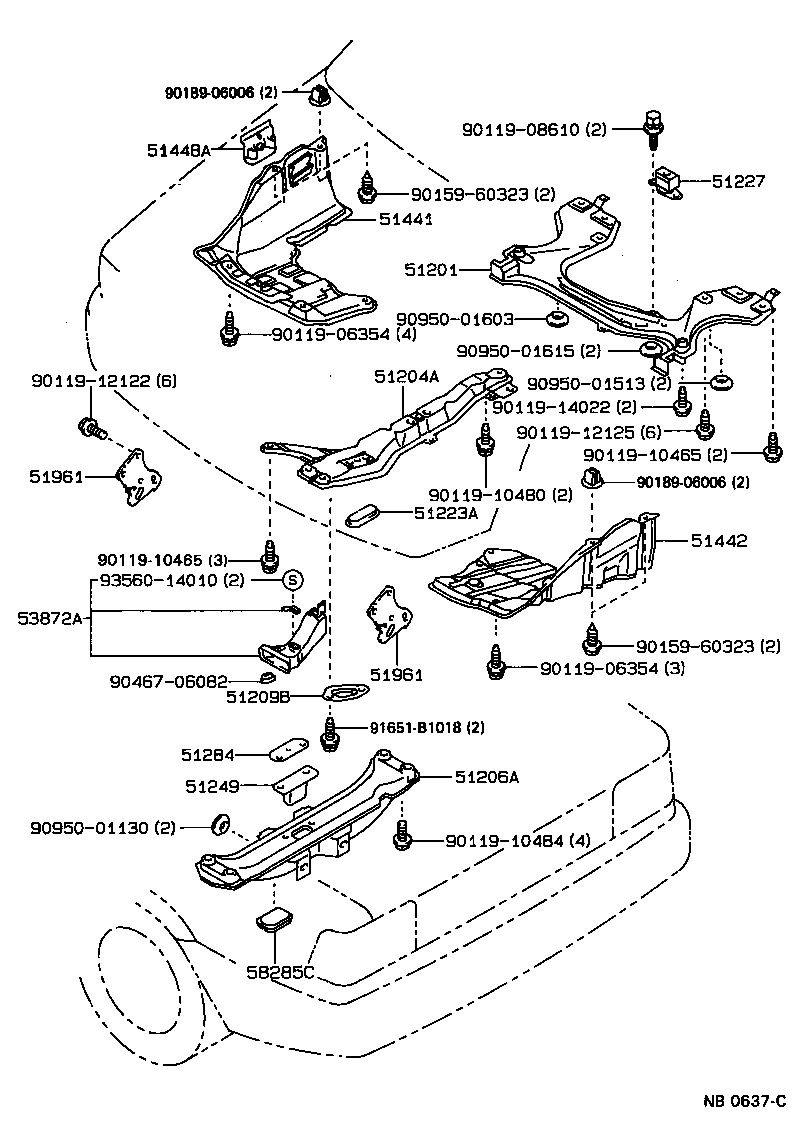 Toyota 58285-12030 COVER, REAR FLOOR HOLE