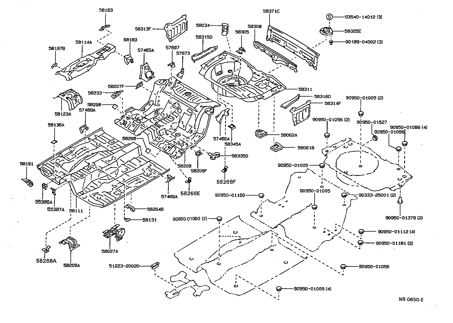 58062-12040 BRACKET SUB-ASSY, FUEL TANK MOUNTING, REAR product image