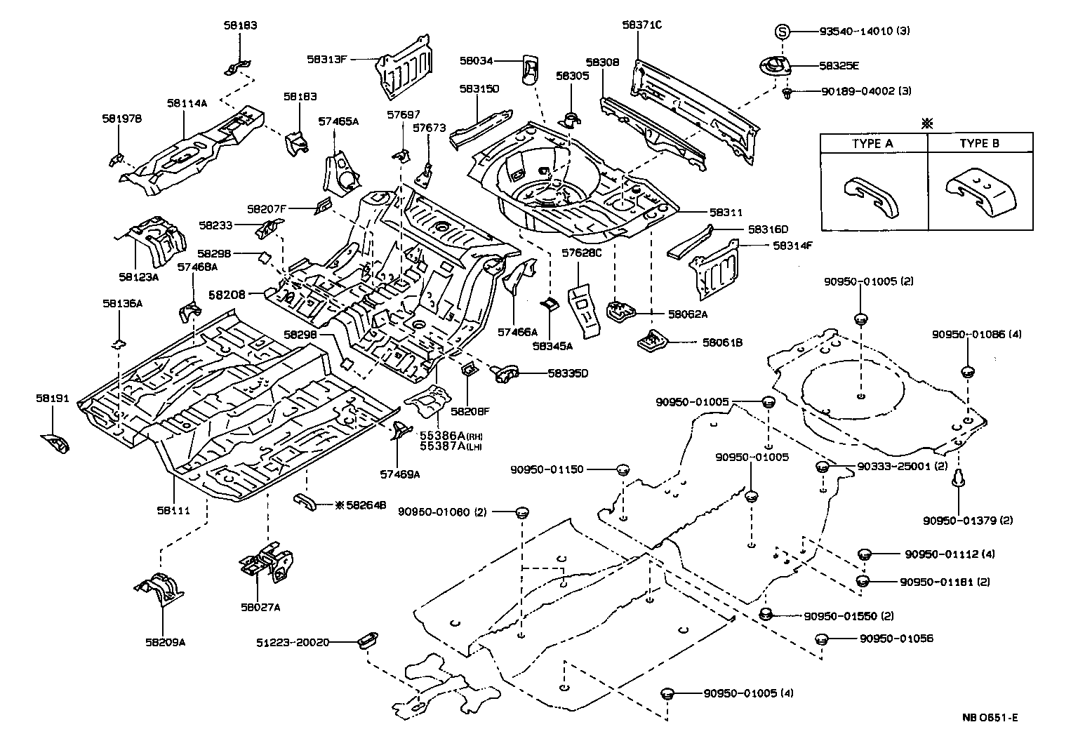 58062-12020 BRACKET SUB-ASSY, FUEL TANK MOUNTING, REAR product image