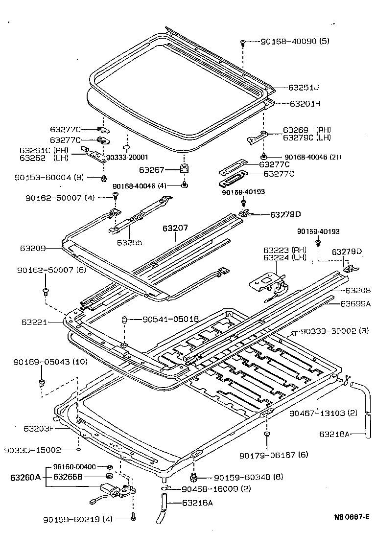 63111-12906 PANEL, ROOF product image