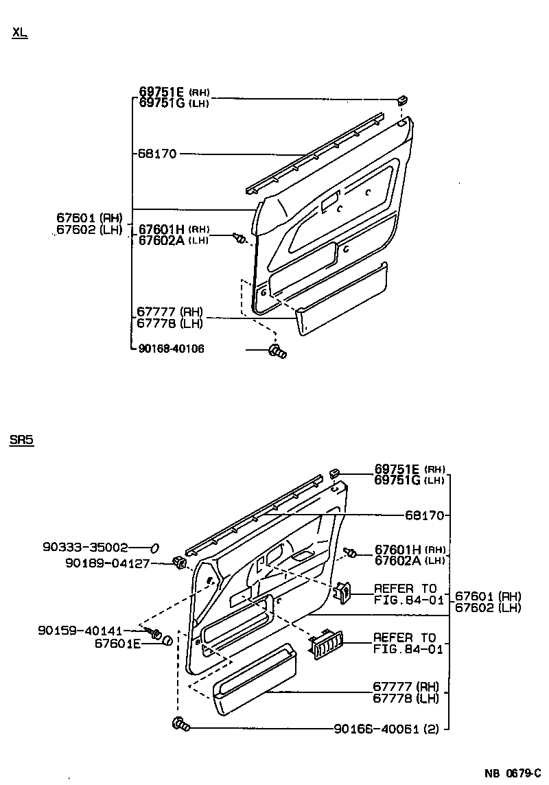 68101-12550 GLASS SUB-ASSY, FRONT DOOR, RH product image