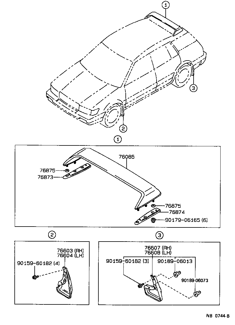 90202-10019 PROTECTOR, REAR SPOILER, NO.4 product image