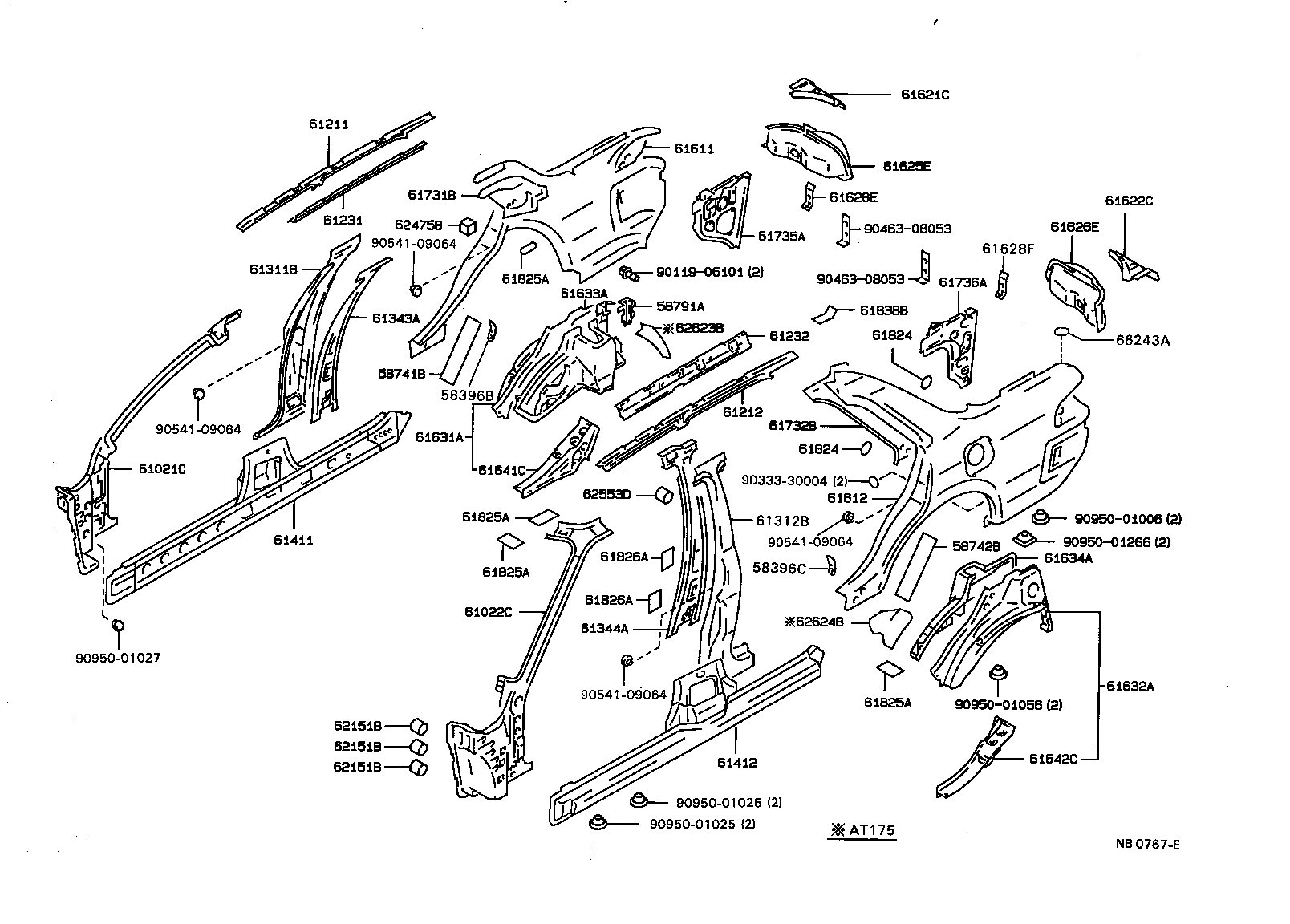 58741-20070 PROTECTOR, QUARTER PANEL, RH product image