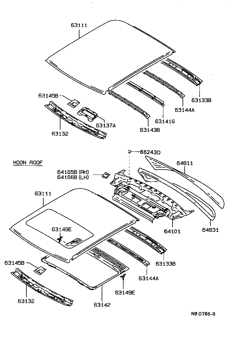 63103-20110 REINFORCEMENT, ROOF PANEL, NO.1 product image