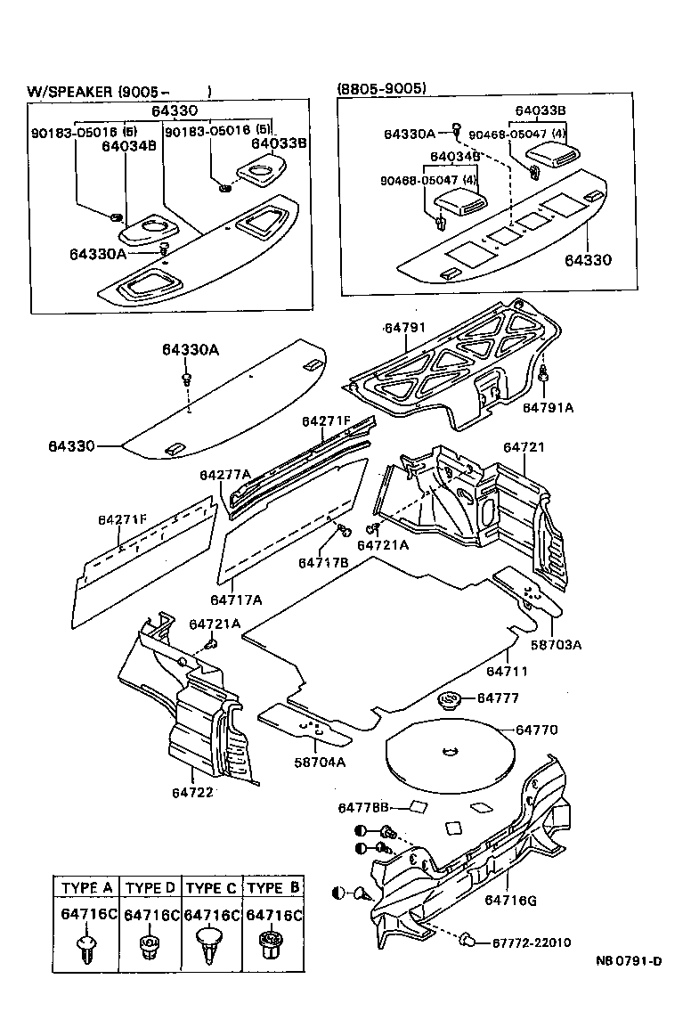 64770-32050 COVER ASSY, SPARE WHEEL product image
