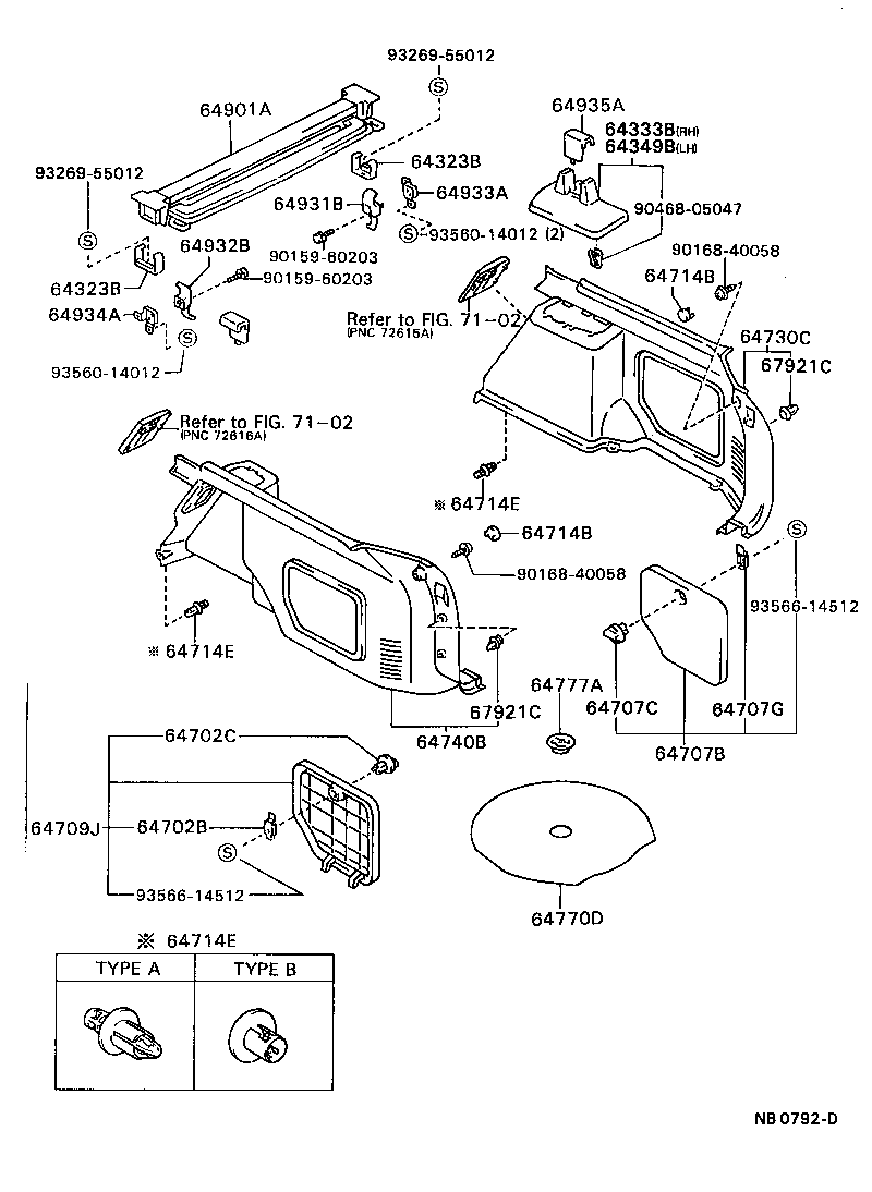 64771-95R00 COVER ASSY, SPARE WHEEL product image