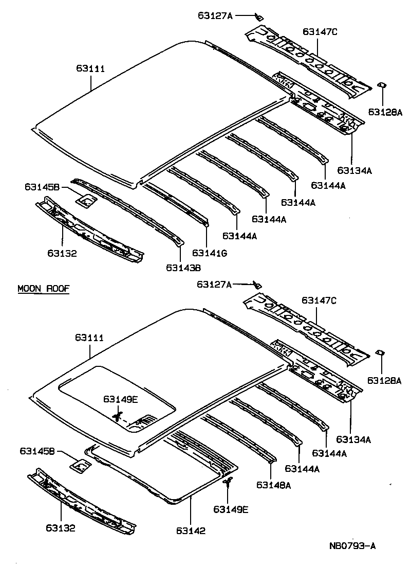 63103-20110 REINFORCEMENT, ROOF PANEL, NO.1 product image