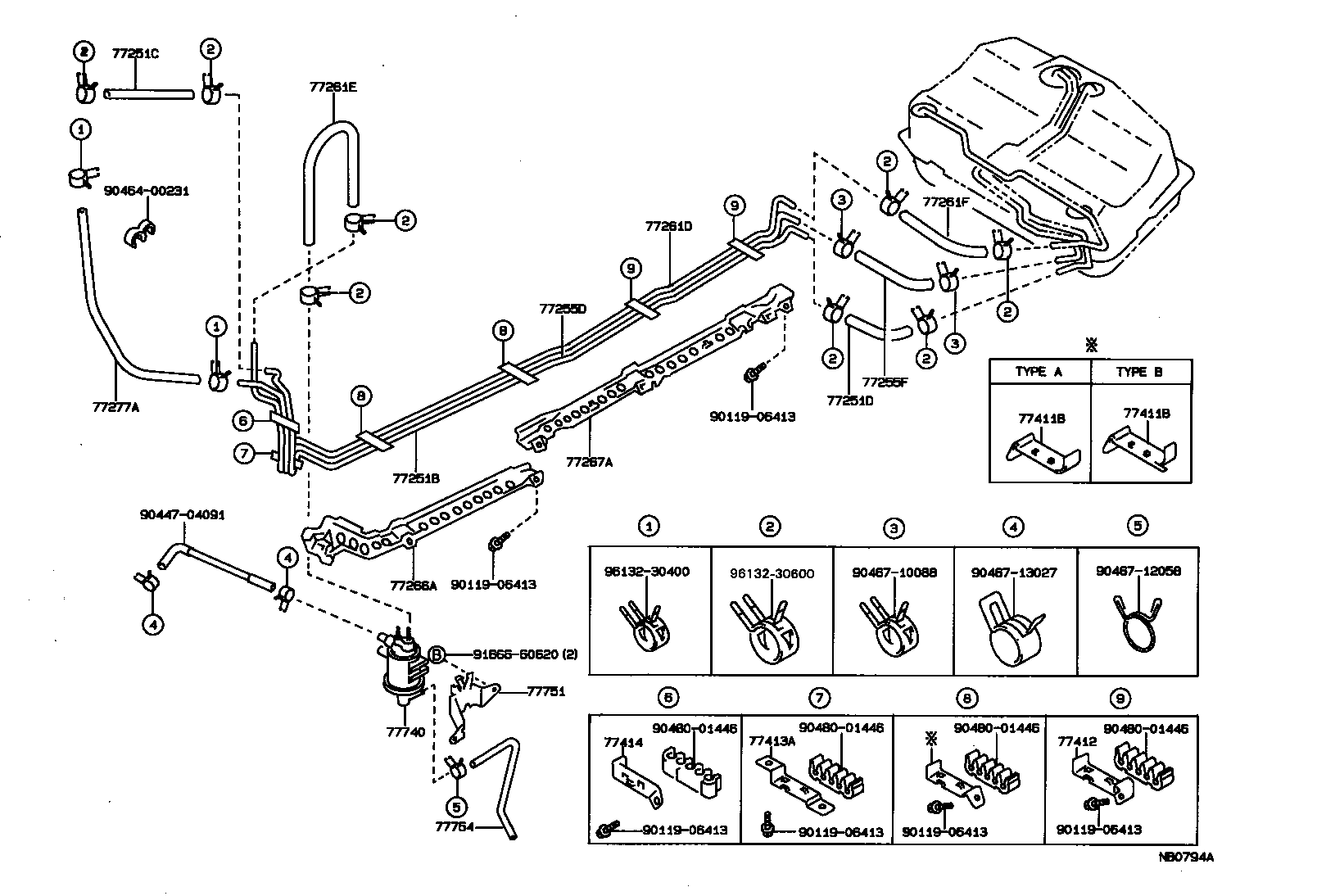 77261-20130 TUBE, FUEL TANK TO CANISTER product image