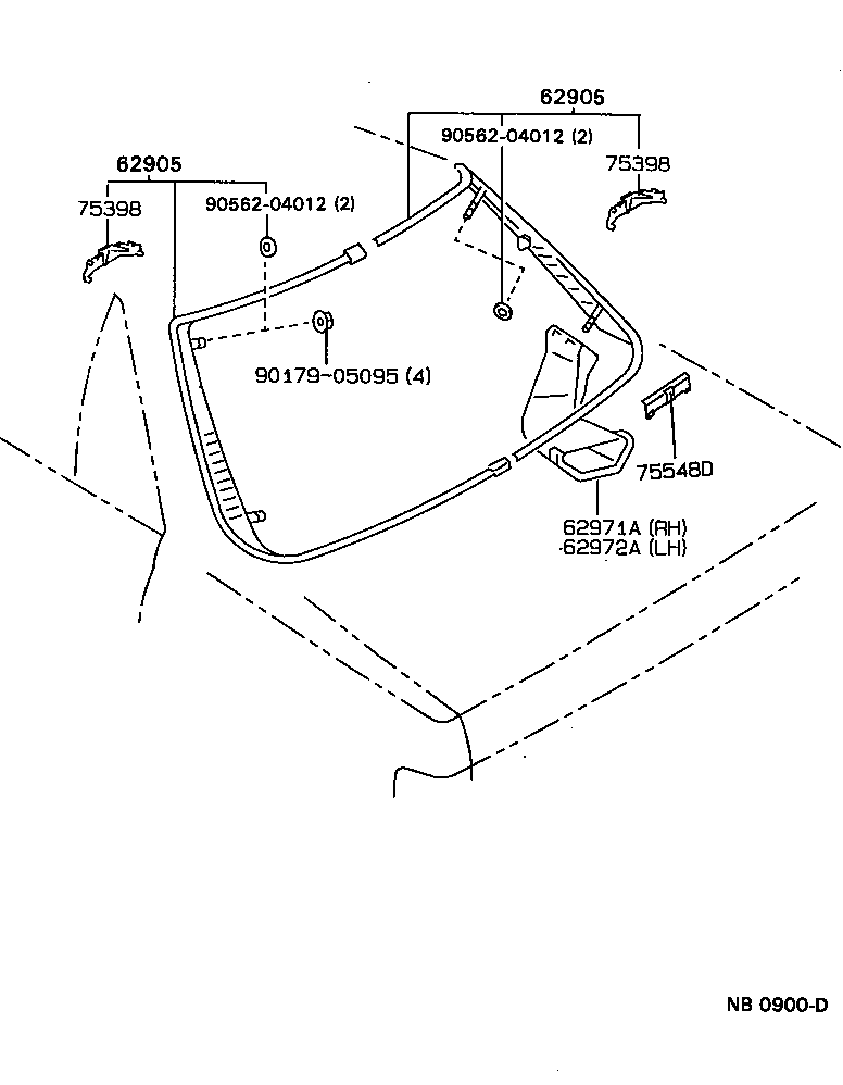62906-22100 LOUVER, QUARTER VENTILATION product image