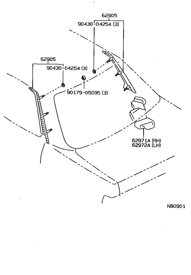 62906-91607 LOUVER, QUARTER VENTILATION product image