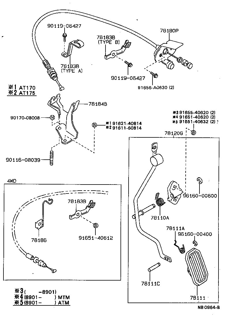 78183-20150 CLAMP, ACCELERATOR CONTROL CABLE product image