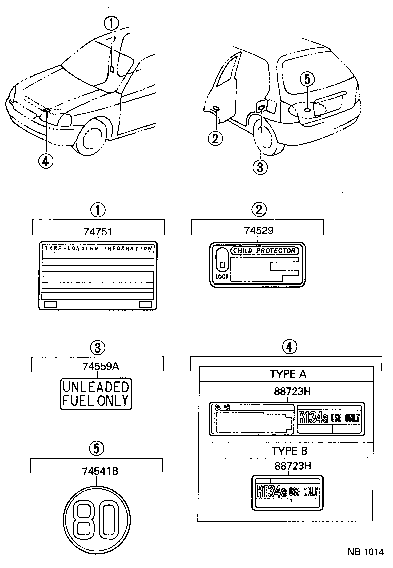 88723-10030 LABEL, COOLER SERVICE CAUTION product image