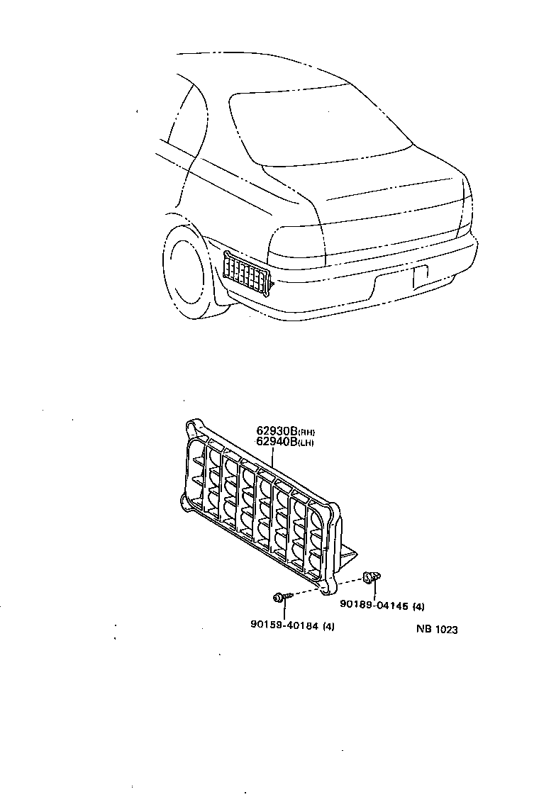 62940-05020 DUCT ASSY, QUARTER VENT, RH product image