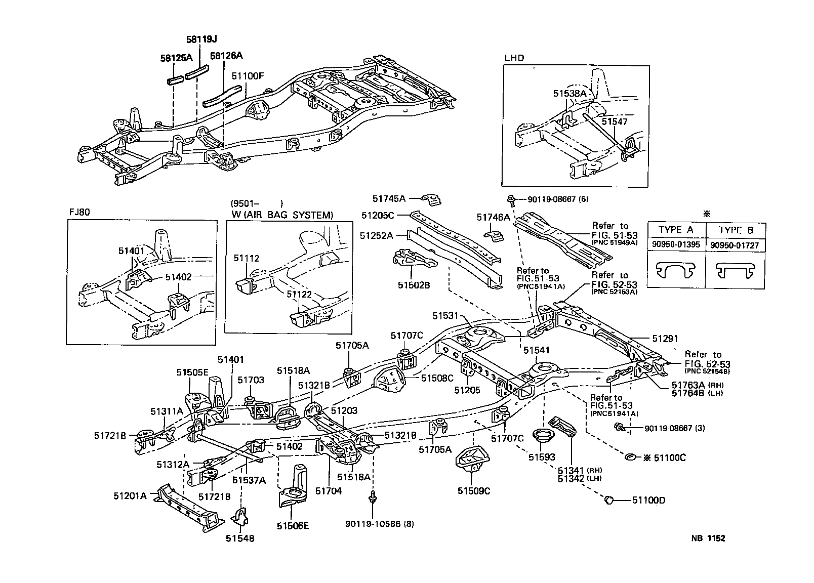 51421-60110 BRACKET SUB-ASSY, ENGINE FRONT MOUNTING, RH product image