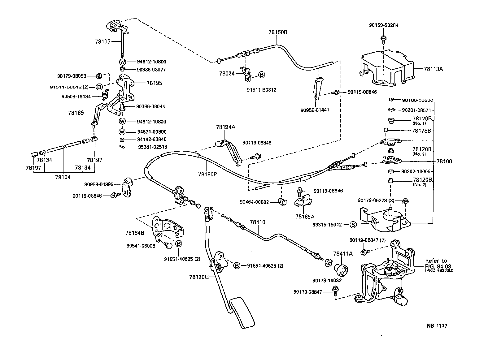 78100-60020 LINK ASSY, ACCELERATOR product image