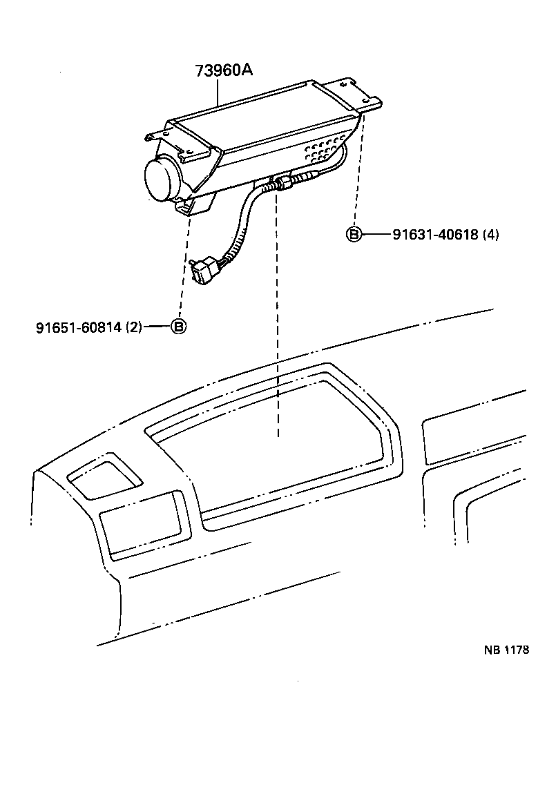 55561-60020 STRIKER, GLOVE COMPARTMENT DOOR LOCK product image