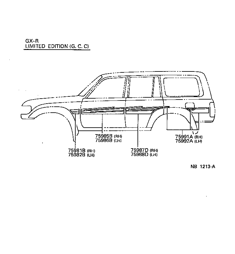 75981-60270 STRIPE, FENDER, RH product image
