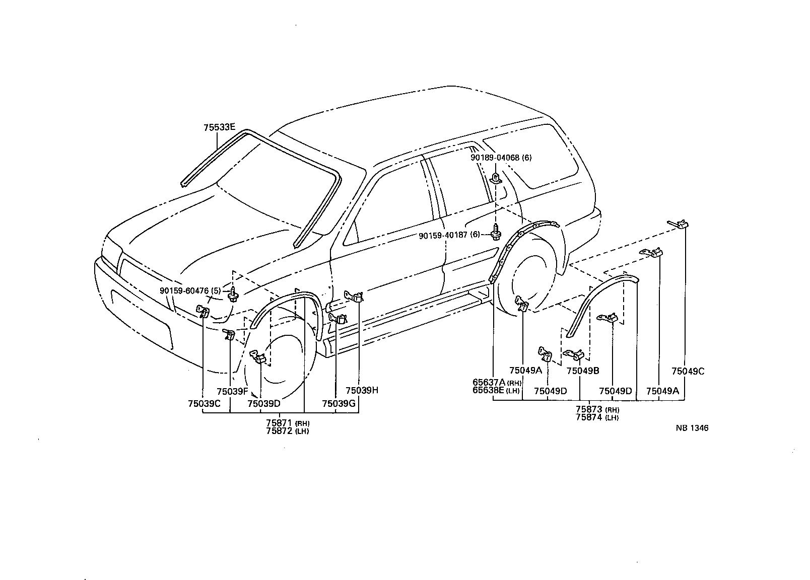 75805-35900 MOULDING, ROCKER PANEL, RH product image