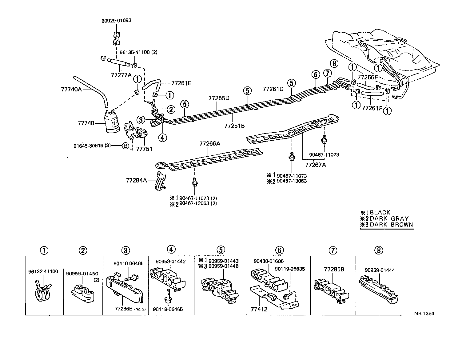23222-11010 TUBE, FUEL RETURN JET product image