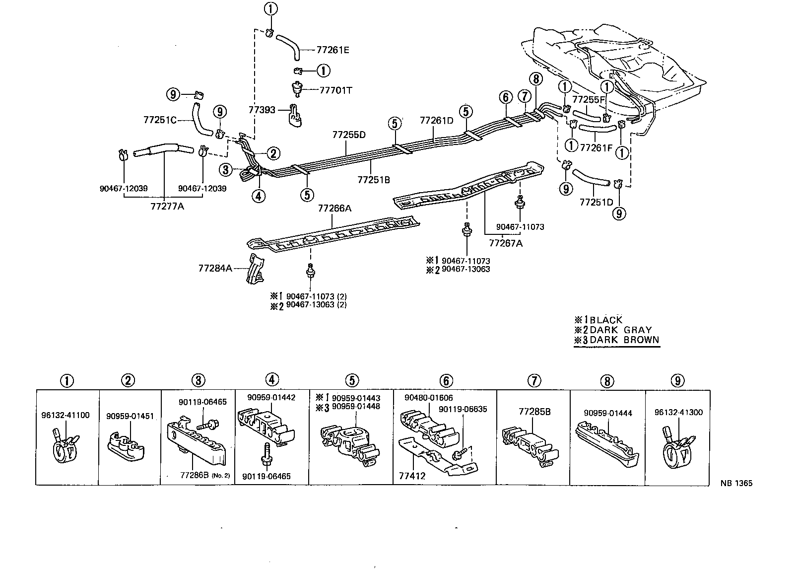23222-11010 TUBE, FUEL RETURN JET product image