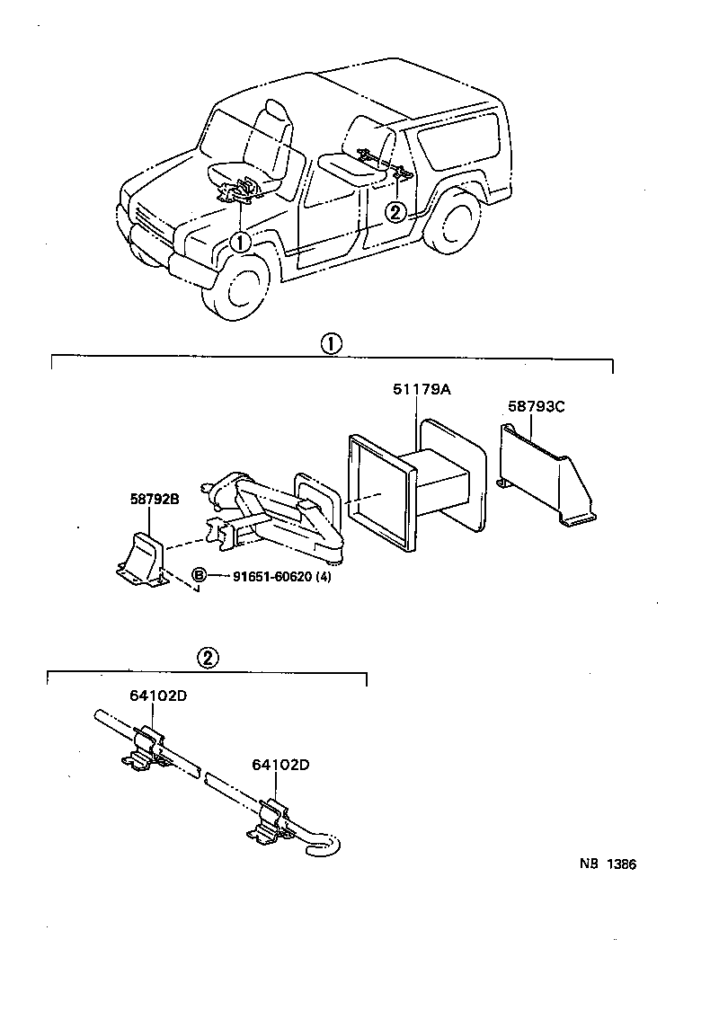 58793-65010 BRACKET, JACK CARRIER, NO.1 product image
