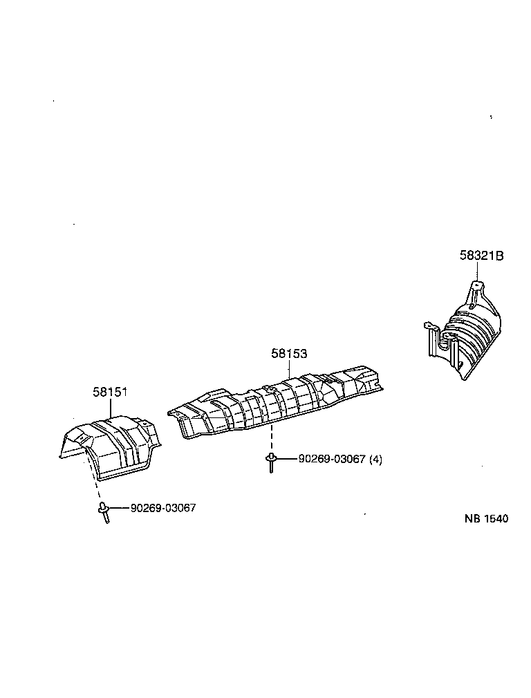 58153-10020 INSULATOR, FRONT FLOOR HEAT, NO.2 product image