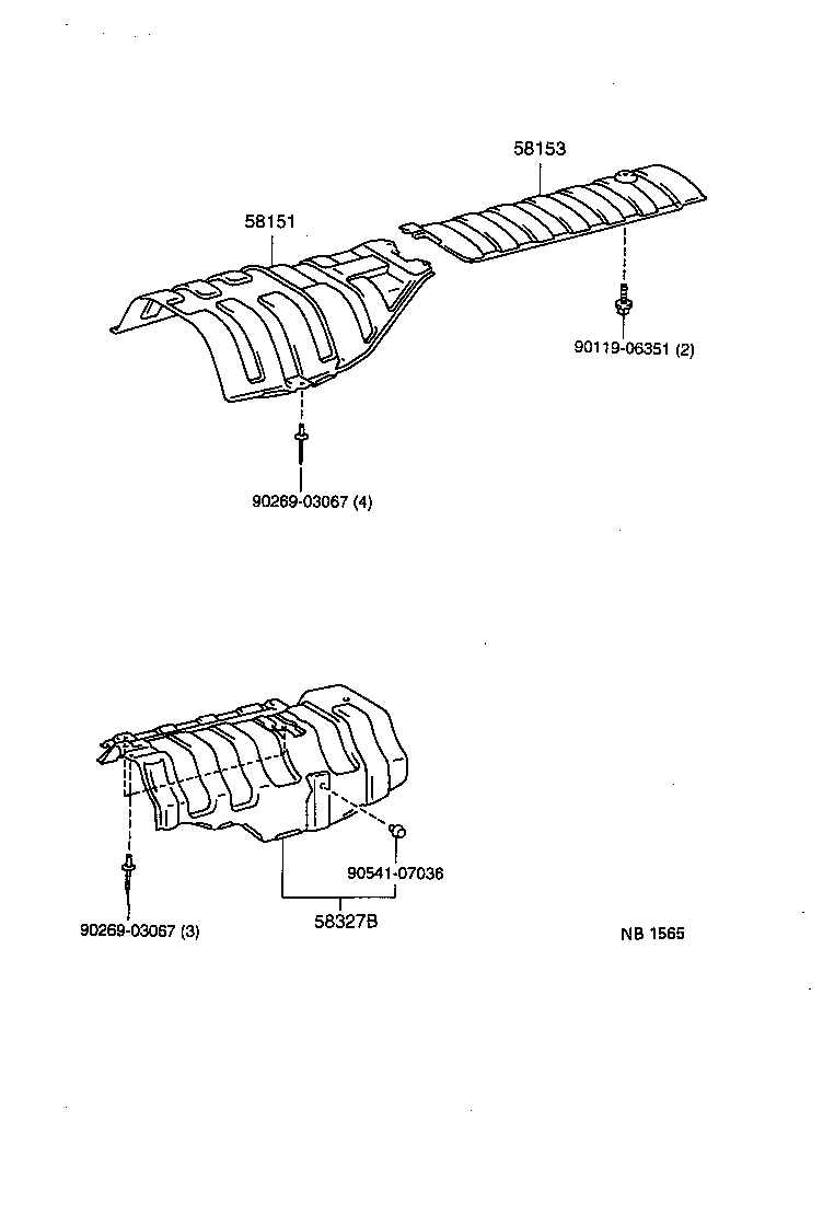 58151-20120 INSULATOR, FRONT FLOOR HEAT, NO.1 product image