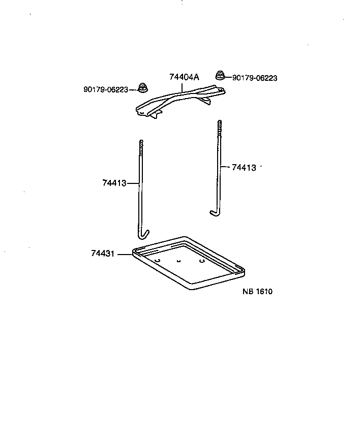 74451-32071 BOLT, BATTERY CLAMP product image