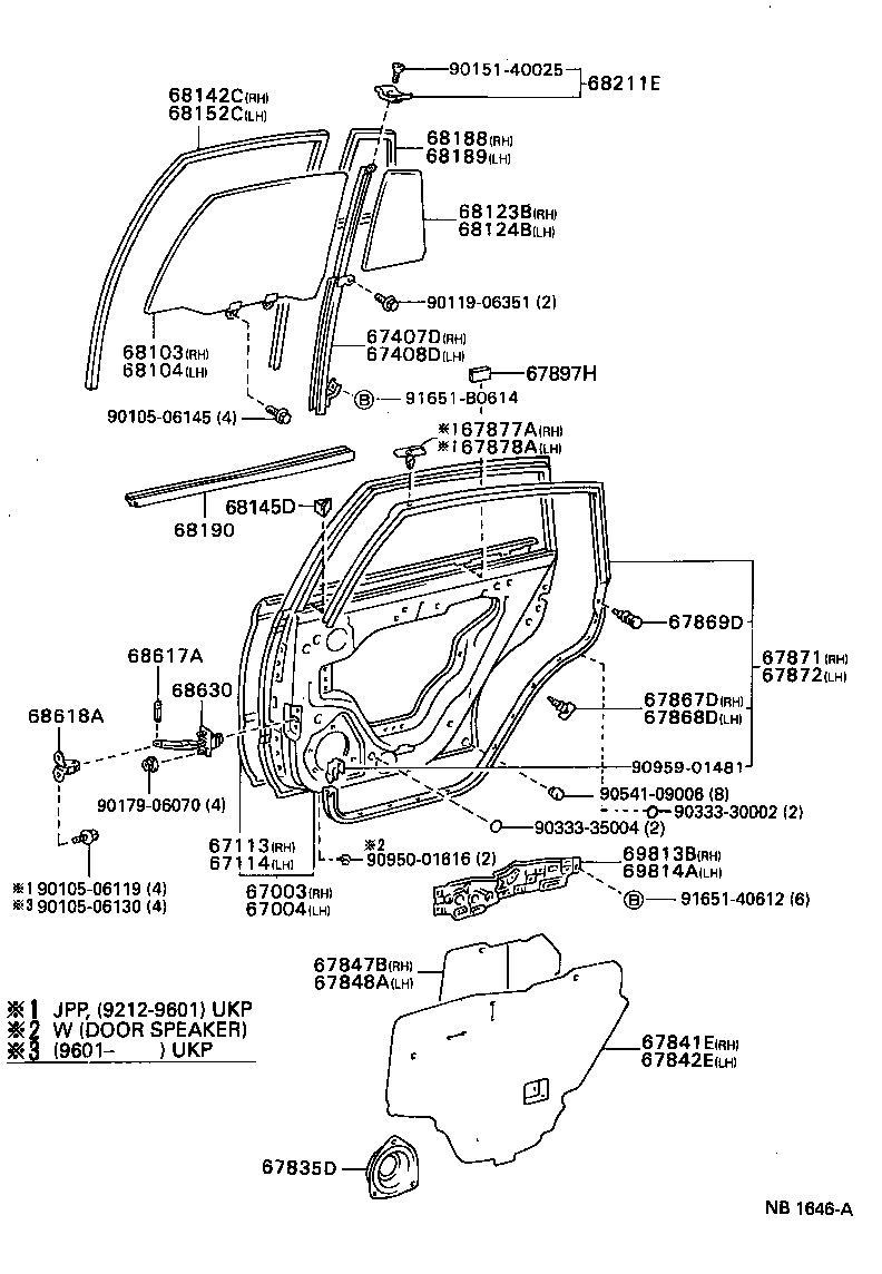 67003-21070 PANEL SUB-ASSY, REAR DOOR, RH product image