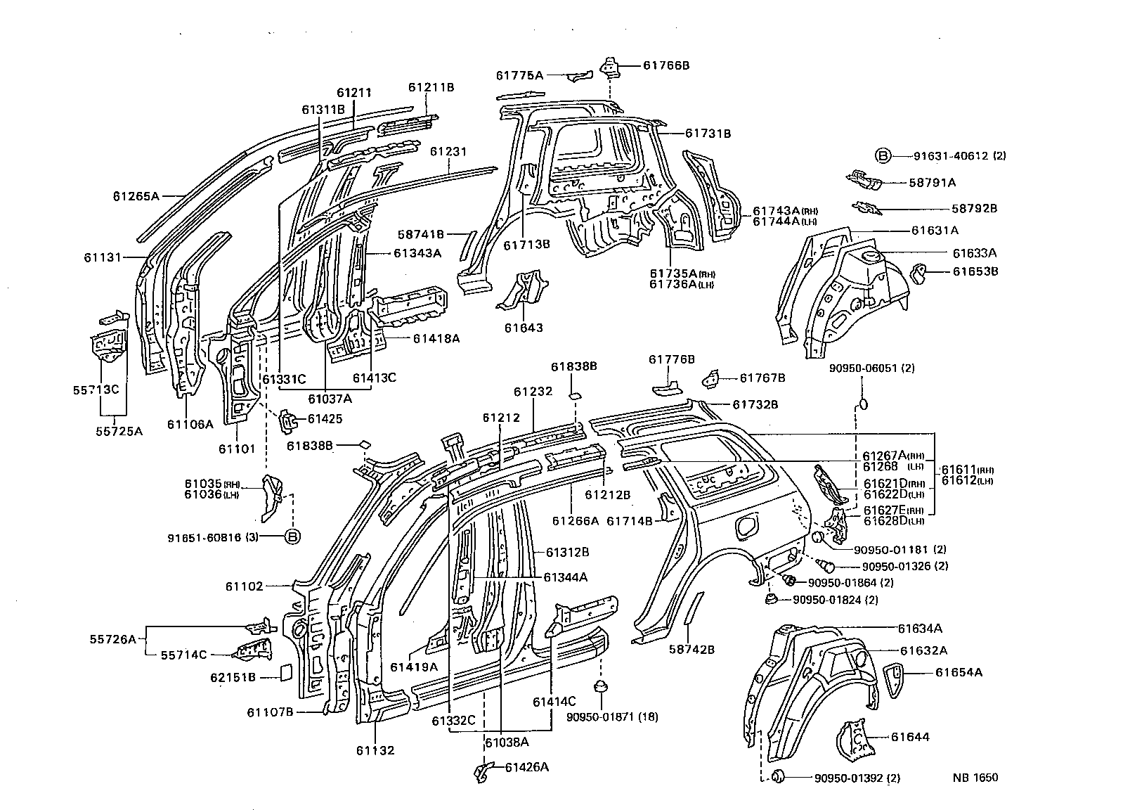 58741-05010 PROTECTOR, QUARTER PANEL, RH product image