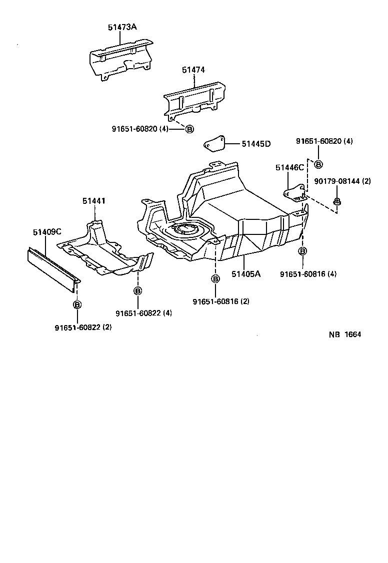 51408-25020 COVER, ENGINE UNDER, REAR RH product image