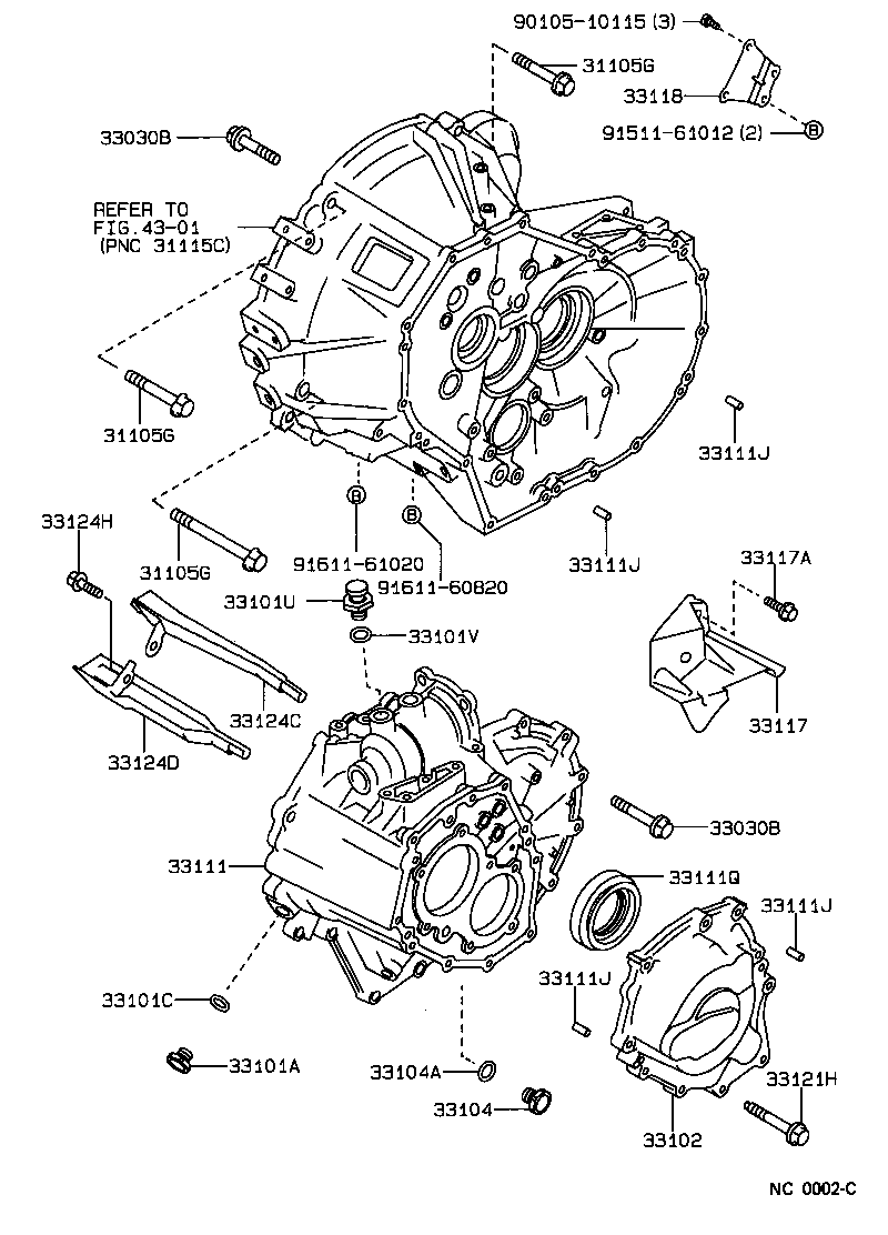 90105-10065 BOLT(FOR TRANSAXLE CASE & ENGINE SETTING) product image