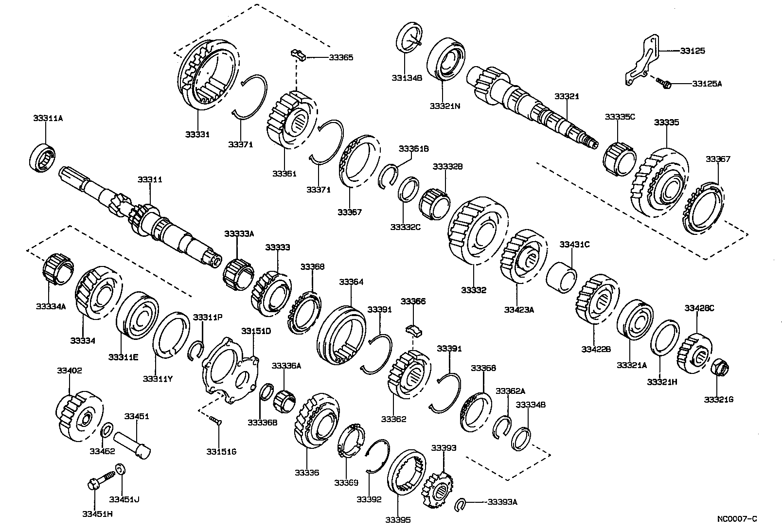 33302-12030 SHAFT, OUTPUT product image