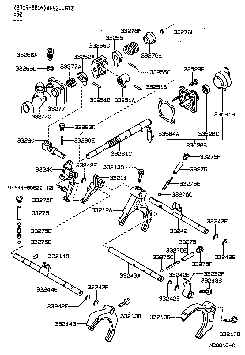 33213-20040 FORK, GEAR SHIFT, NO.2 product image