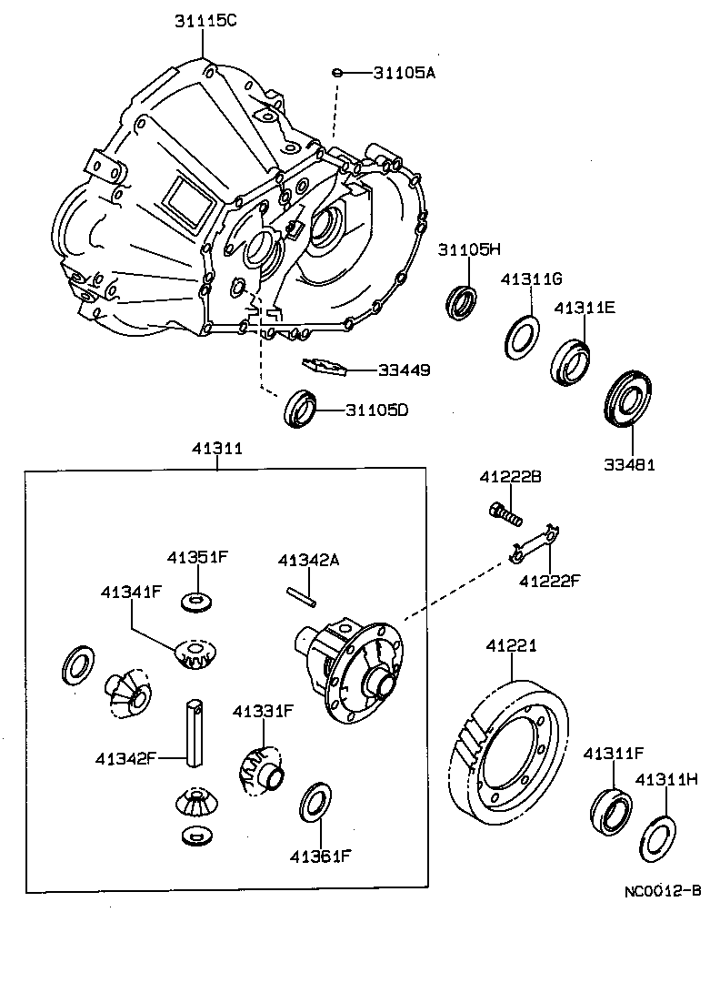 33481-32020 GEAR, SPEEDOMETER DRIVE (ATM) product image