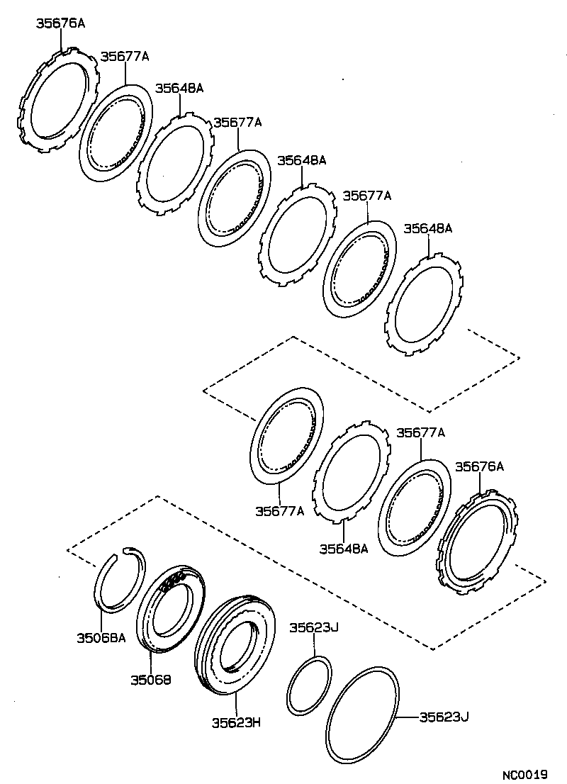 35623-20010 PISTON, 1ST & REVERSE BRAKE product image