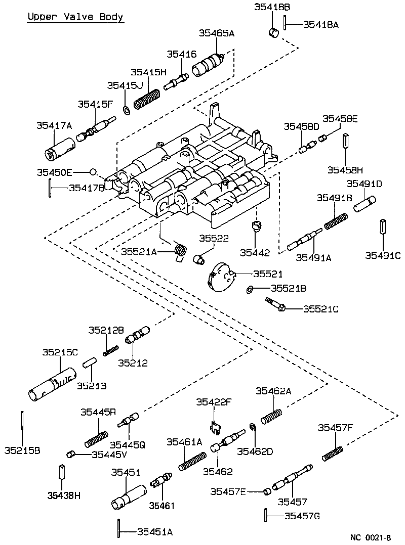 35432-20110 PLATE, VALVE BODY, NO.1 product image