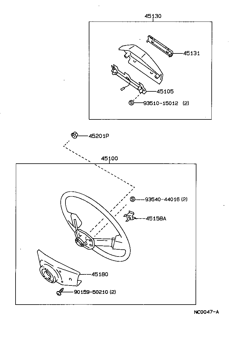 45130-12331 BUTTON ASSY, HORN product image