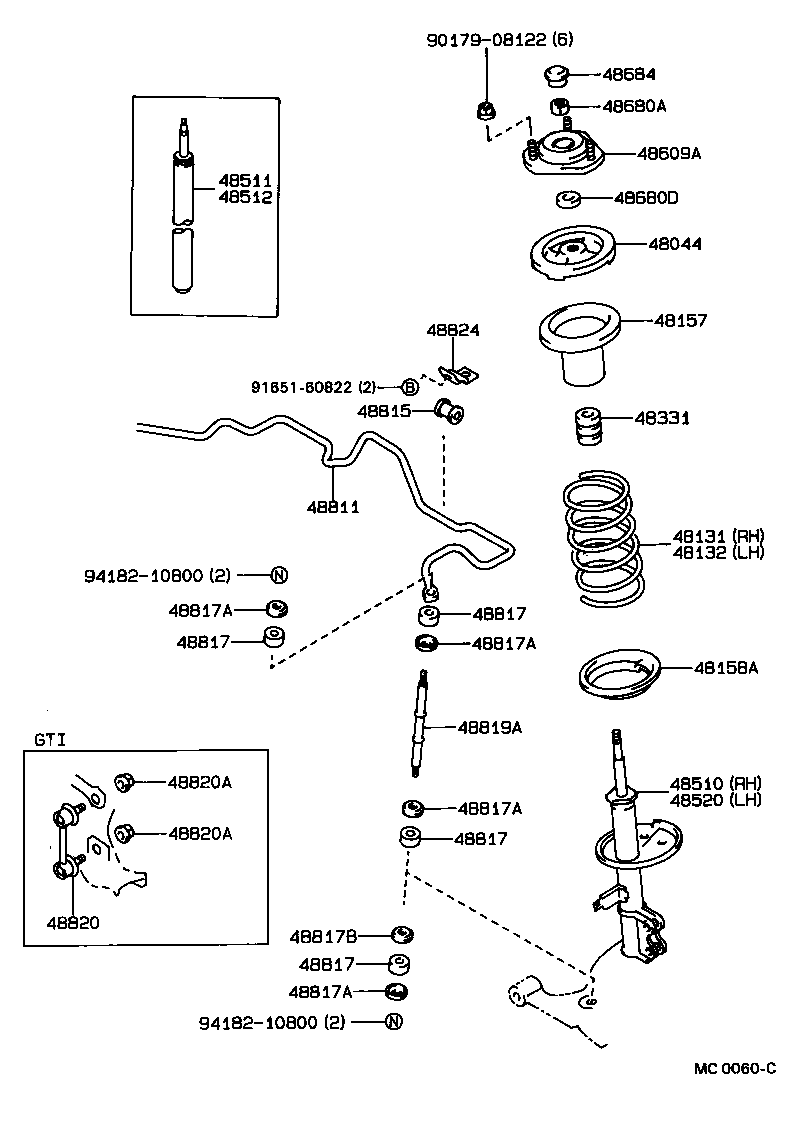 48131-1H420 SPRING, FRONT COIL, RH product image