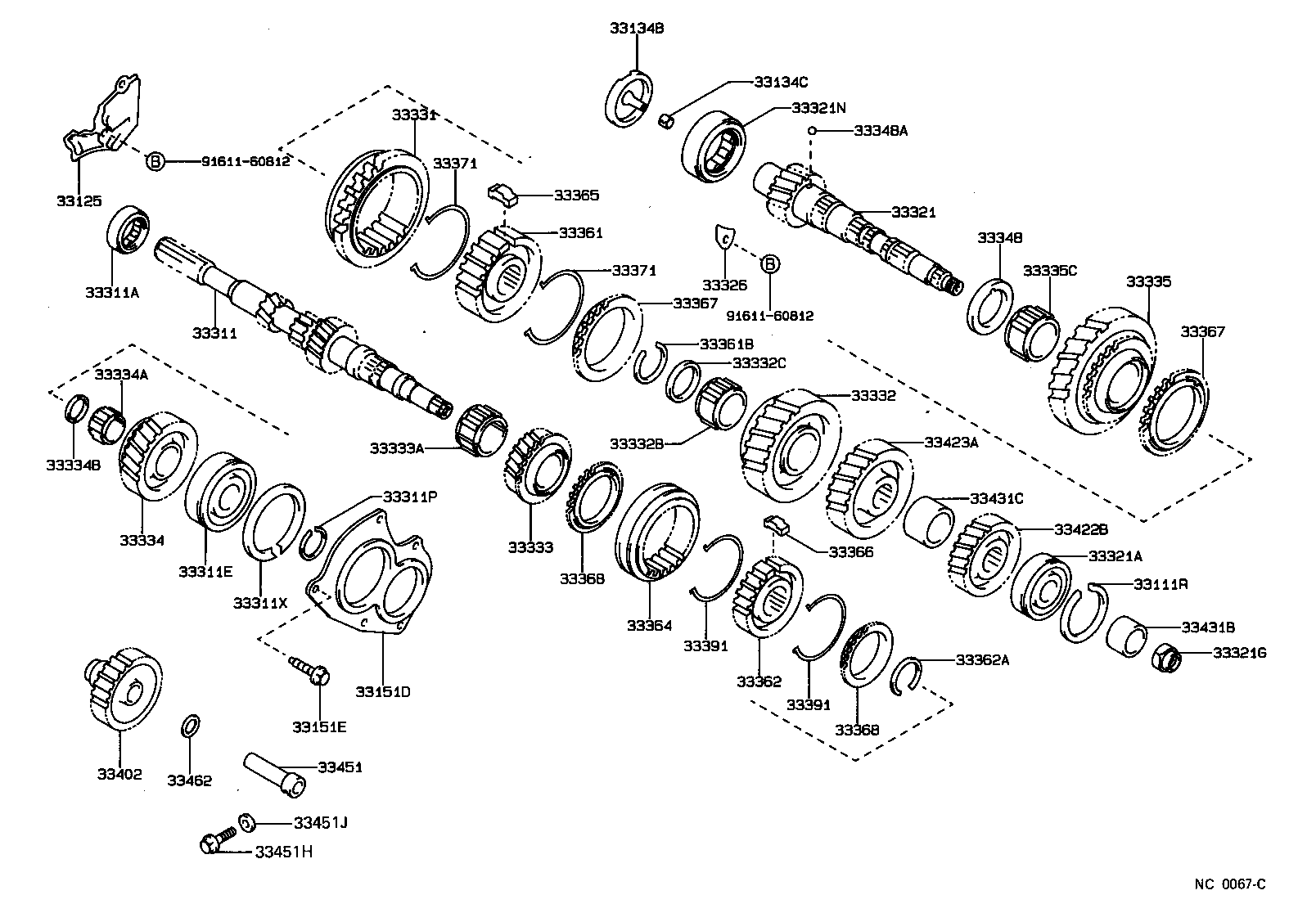 33362-32020 HUB, TRANSMISSION CLUTCH, NO.2 product image